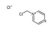 1-(chloromethyl)pyrazin-1-ium,chloride Structure