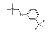 trimethyl-[[3-(trifluoromethyl)phenyl]selanylmethyl]silane Structure