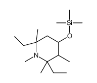 (2,6-diethyl-1,2,3,6-tetramethylpiperidin-4-yl)oxy-trimethylsilane结构式