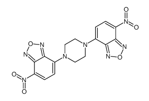 4-nitro-7-[4-(4-nitro-2,1,3-benzoxadiazol-7-yl)piperazin-1-yl]-2,1,3-benzoxadiazole Structure