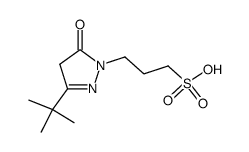 3-(3-tert-Butyl-5-oxo-4,5-dihydro-pyrazol-1-yl)-propane-1-sulfonic acid Structure