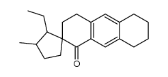 2'-ethyl-3'-methyl-3,4,5,6,7,8-hexahydro-1H-spiro[anthracene-2,1'-cyclopentan]-1-one Structure