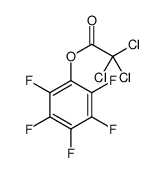 (2,3,4,5,6-pentafluorophenyl) 2,2,2-trichloroacetate结构式