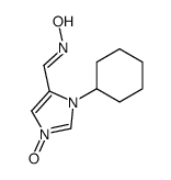 N-[(3-cyclohexyl-1-oxidoimidazol-1-ium-4-yl)methylidene]hydroxylamine Structure