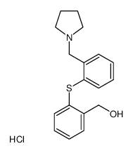 [2-(2-Pyrrolidin-1-ylmethyl-phenylsulfanyl)-phenyl]-methanol; hydrochloride Structure