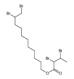 10,11-dibromoundecyl 2,3-dibromobutanoate Structure