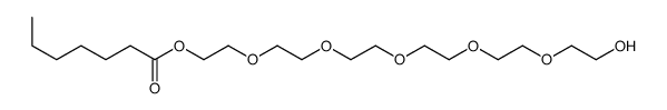 2-[2-[2-[2-[2-(2-hydroxyethoxy)ethoxy]ethoxy]ethoxy]ethoxy]ethyl heptanoate结构式