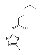 N-(5-methyl-1,3,4-thiadiazol-2-yl)hexanamide Structure