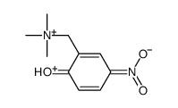 (2-hydroxy-5-nitrophenyl)methyl-trimethylazanium Structure