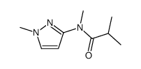 N,2-dimethyl-N-(1-methylpyrazol-3-yl)propanamide结构式