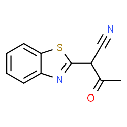 2-Benzothiazoleacetonitrile,alpha-acetyl-(9CI) structure