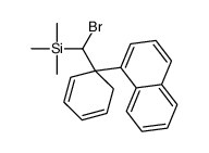 [bromo-(1-naphthalen-1-ylcyclohexa-2,4-dien-1-yl)methyl]-trimethylsilane结构式