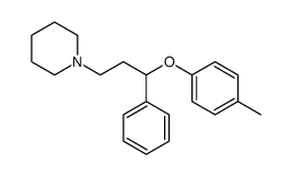 1-[3-(4-methylphenoxy)-3-phenylpropyl]piperidine结构式