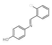 Phenol,4-[[(2-chlorophenyl)methylene]amino]-结构式