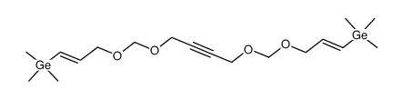 1,4-Bis-(3-trimethylgermyl-allyloxymethoxy)-butin-(2) Structure