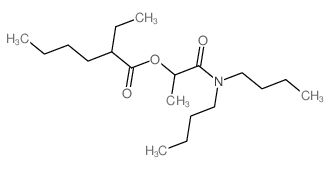 1-(dibutylcarbamoyl)ethyl 2-ethylhexanoate Structure