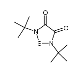 2,5-Di-tert-butyl-1,2,5-thiadiazolidin-3,4-dion结构式