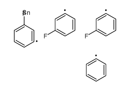 tris(3-fluorophenyl)-phenylstannane Structure