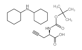 Boc-D-炔丙基甘氨酸.DCHA结构式