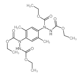 ethyl N-(ethoxycarbonylamino)-N-[4-[ethoxycarbonyl-(ethoxycarbonylamino)amino]-2,5-dimethyl-phenyl]carbamate结构式