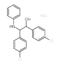 2-anilino-1,2-bis(4-chlorophenyl)ethanol结构式