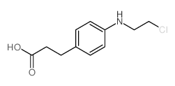 3-[4-(2-chloroethylamino)phenyl]propanoic acid Structure