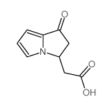 2-(1-oxo-2,3-dihydropyrrolizin-3-yl)acetic acid结构式