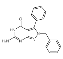 3-amino-8-benzyl-7-phenyl-2,4,8,9-tetrazabicyclo[4.3.0]nona-1,3,6-trien-5-one picture