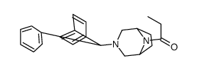 3-Diphenylmethyl-8-propionyl-3,8-diazabicyclo[3.2.1]octane structure