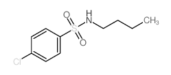 Benzenesulfonamide,N-butyl-4-chloro- Structure