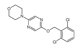 4-[5-[(2,6-dichlorophenyl)methoxy]pyrazin-2-yl]morpholine结构式
