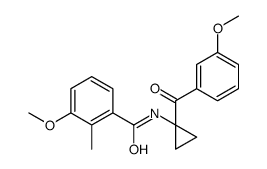 3-methoxy-N-[1-(3-methoxybenzoyl)cyclopropyl]-2-methylbenzamide Structure