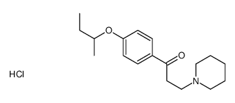 1-(4-butan-2-yloxyphenyl)-3-piperidin-1-ylpropan-1-one,hydrochloride Structure