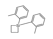 1,1-bis(2-methylphenyl)siletane Structure