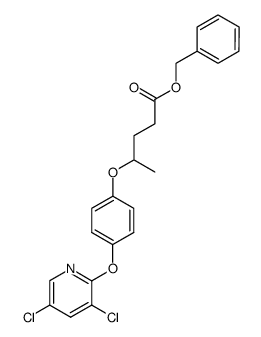 4-[4-(3,5-Dichloro-pyridin-2-yloxy)-phenoxy]-pentanoic acid benzyl ester结构式