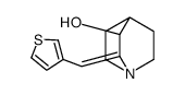 2-(thiophen-3-ylmethylidene)-1-azabicyclo[2.2.2]octan-3-ol结构式