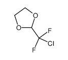 2-[chloro(difluoro)methyl]-1,3-dioxolane结构式