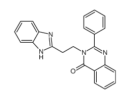 3-[2-(1H-benzimidazol-2-yl)ethyl]-2-phenylquinazolin-4-one结构式