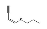 1-propylsulfanylbut-1-en-3-yne Structure