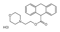 2-morpholin-4-ium-4-ylethyl 9,10-dihydroanthracene-9-carboxylate,chloride结构式