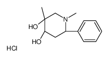 (3S,4S,6S)-1,3-dimethyl-6-phenylpiperidine-3,4-diol,hydrochloride Structure