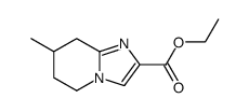 ethyl imidazo-<1,2a>-7-methyl-5,6,7,8-terahydropyridino-2-carboxylate结构式