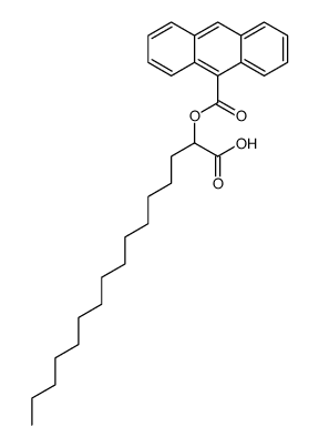 2-(9-anthroyloxy)palmitate structure