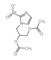 [1-acetyloxy-3-(2-nitroimidazol-1-yl)propan-2-yl] acetate structure