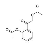 [2-(2-acetyloxyphenyl)-2-oxoethyl] acetate Structure