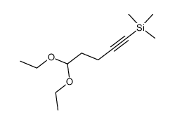 5-(Trimethylsilyl)-4-pentynal Diethyl Acetal结构式