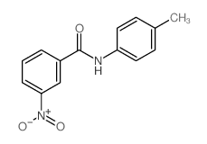 N-(4-methylphenyl)-3-nitro-benzamide结构式