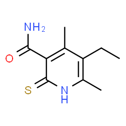 3-Pyridinecarboxamide,5-ethyl-1,2-dihydro-4,6-dimethyl-2-thioxo-(9CI) structure