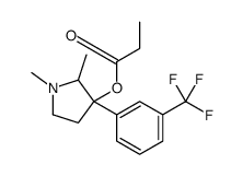 1,2-Dimethyl-3-(α,α,α-trifluoro-m-tolyl)pyrrolidin-3-ol propionate Structure