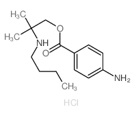 [1-(4-aminobenzoyl)oxy-2-methyl-propan-2-yl]-butyl-azanium chloride Structure